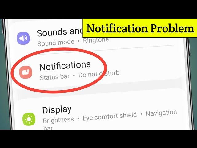 Samsung Mobile Whatsapp Notification Problem | Samsung Notification Not Showing