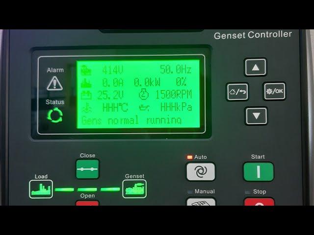 SmartGen Genset controller HGM6110N Signal factory settings