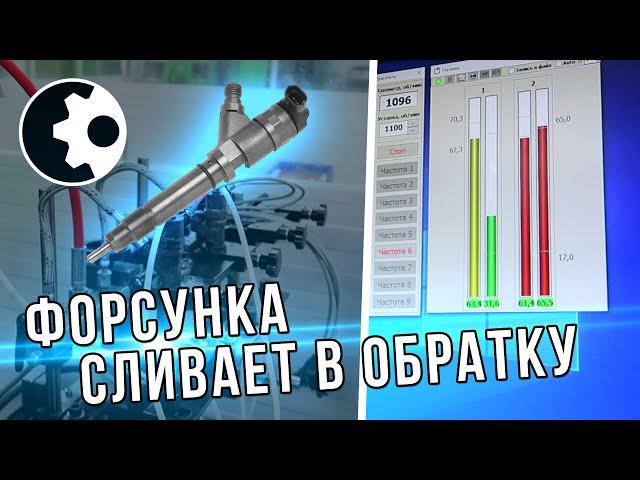 Проверка форсунок bosch на стенде. Форсунка сливает в обратку