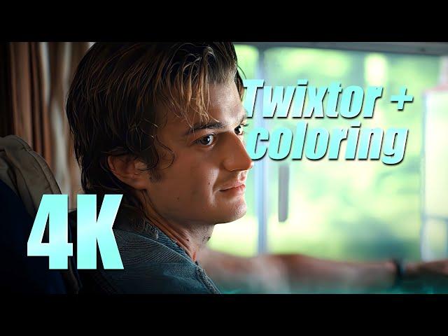 Steve Harrington 4K scenepack with coloring for edits MEGA (Part 3)