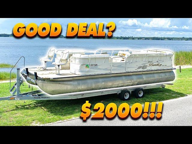 I Bought the BIGGEST and CHEAPEST Pontoon to Rebuild - Episode 1