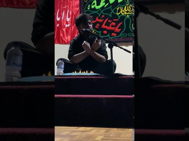 Noha Acha baba sulanay tou aao ge na recited by Adeel Abbas at Macedonian Centre, Perth WA.