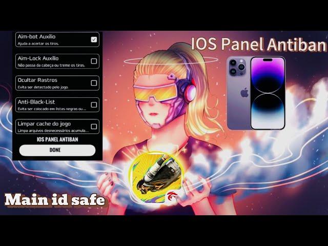 Free Fire iPhone/lOS AntibanPanel 🀄 All Server Working  Anti blacklist No ban HEADTRICK FFios