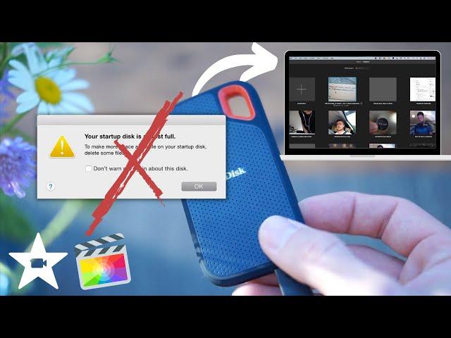 Edit in iMovie 2023 from an External Harddrive (SanDisk Extreme)