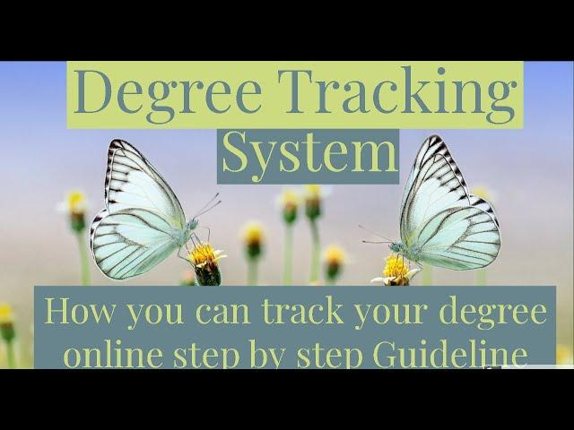 How you can track your degree online step by step Guideline  |AIOU INFO