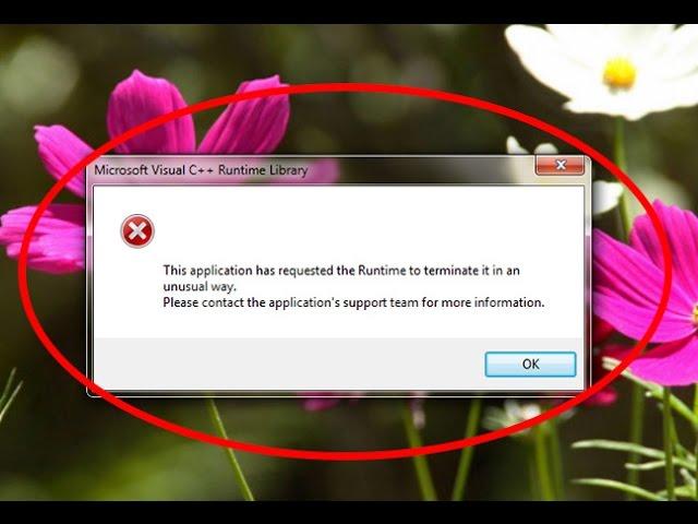 Fix This application has requested the Runtime to terminate it in an unusual way