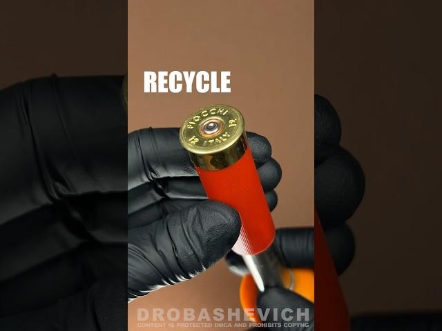 RECYCLING SHOTGUN SHELLS #reload #ammo #gun #asmr #weapons #shot #12gauge #usa #loop #shorts