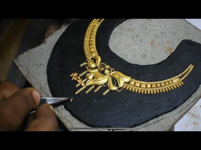 Latest Necklace Design Making | Learn How to Make this | Jewellery Making - Gold Smith Jack