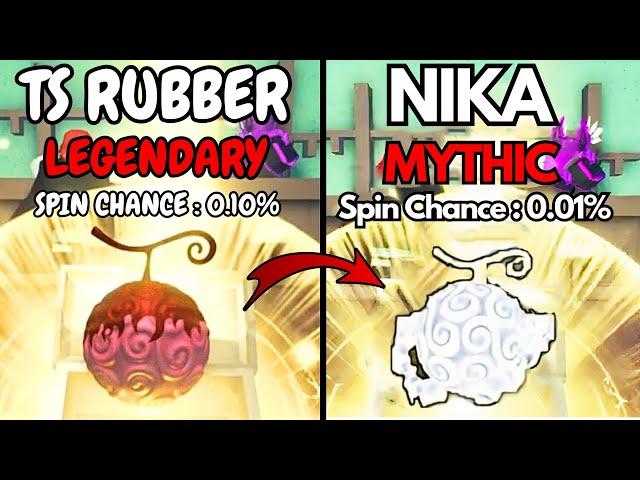 EVOLVING TS RUBBER INTO NIKA FRUIT IN MY ALT IN FRUIT BATTLEGROUNDS...(ROBLOX)