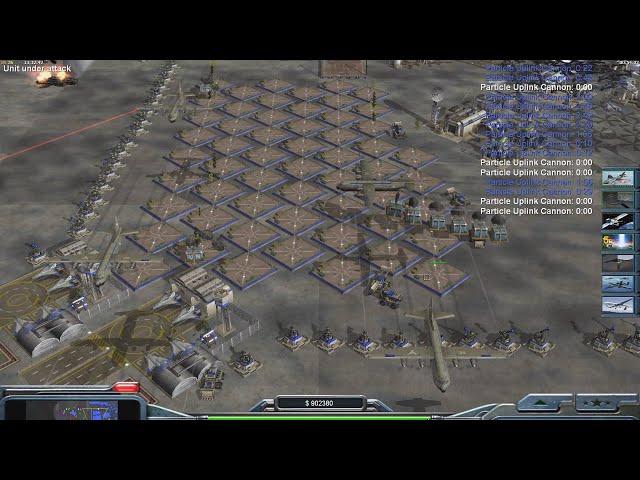 USA Laser - Command & Conquer Generals Zero Hour - 1 vs 7 HARD Gameplay