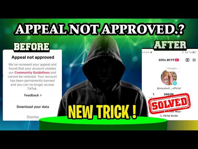 TikTok account banned appeal kaise kare, tiktok account banned appeal not approved,