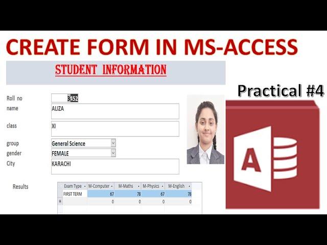 Create Form using form wizard in  Access 2013 and 2016|| how to create form in ms access