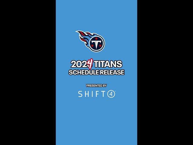 2024 Titans Schedule Release