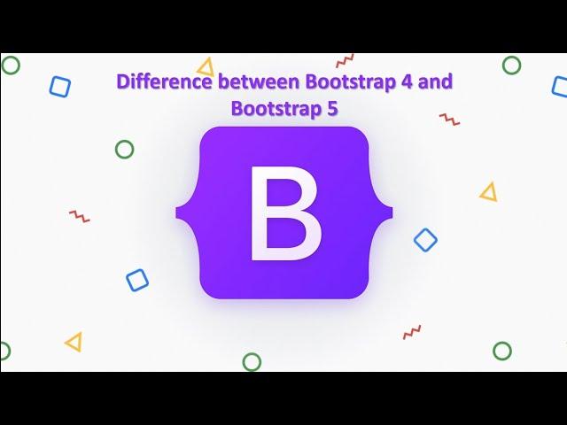 Difference between Bootstrap 4 and Bootstrap 5 #bootstrap