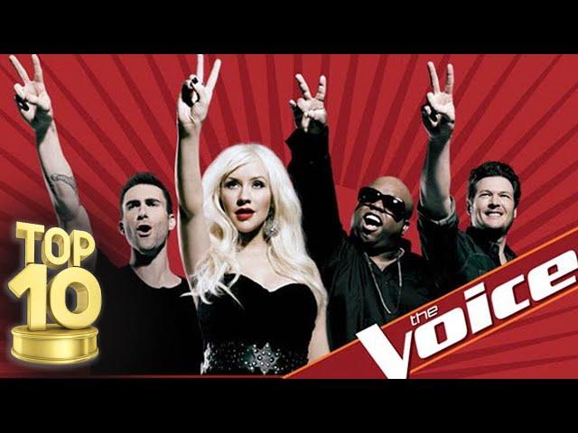 THE VOICE USA!  TOP 10 FEMALE BLIND AUDITIONS OF ALL TIME!!!