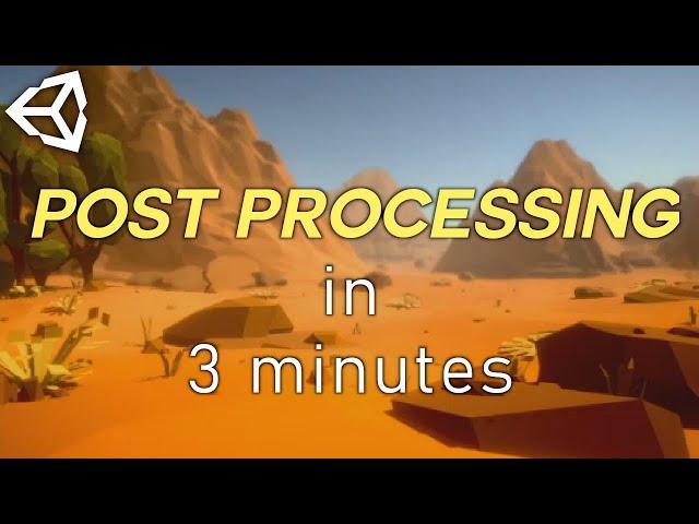 Unity post processing in 3 MINUTES (URP)