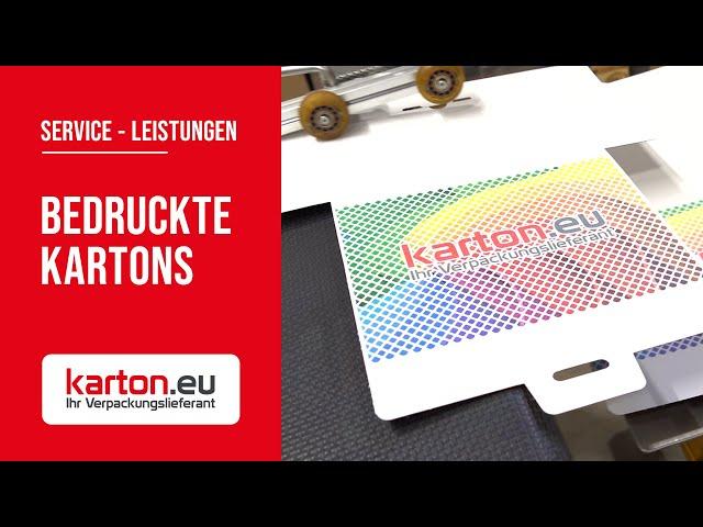 Bedruckte Kartons von karton.eu