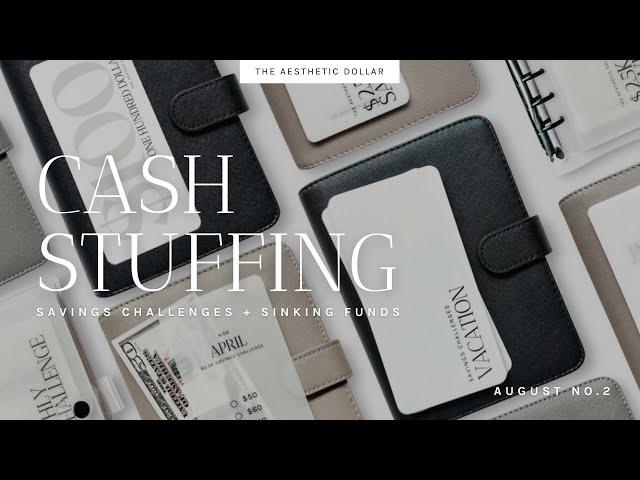 Cash Stuffing | $1,500 | August No. 2 | Savings Challenges + Sinking Funds | Self-Employed Income