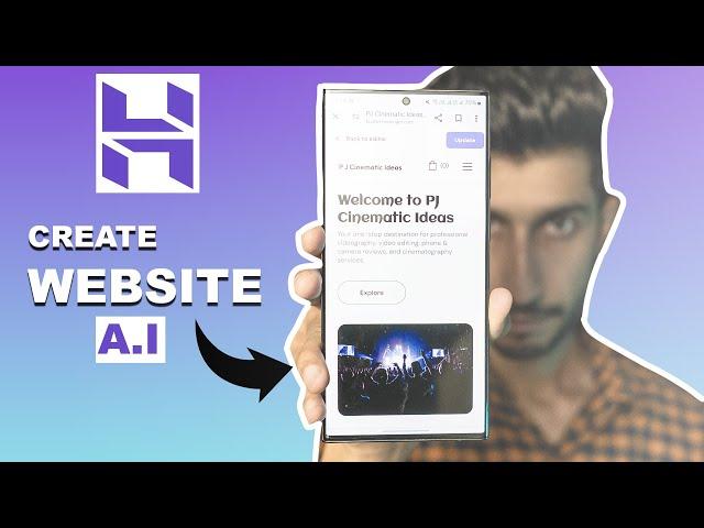 CREATING A WEBSITE VIA YOUR MOBILE PHONE | A.I WEBSITE BUILDER