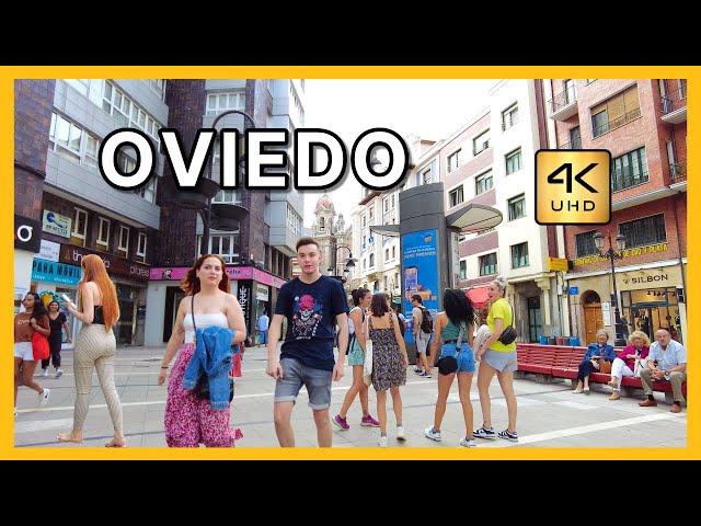 OVIEDO walking 4K UHD | STREETS TOUR in OVIEDO | Oviedo, Asturias | Oviedo city walk, Spain