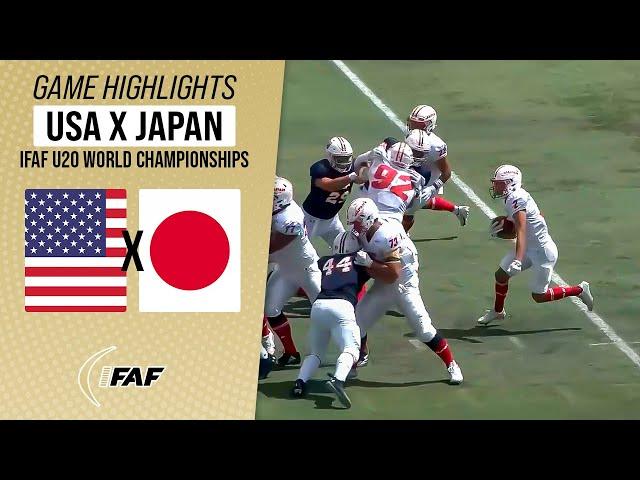 USA FOOTBALL X JAPAN | IFAF U20 WORLD CHAMPIONSHIPS SEMIFINAL | Game Highlights