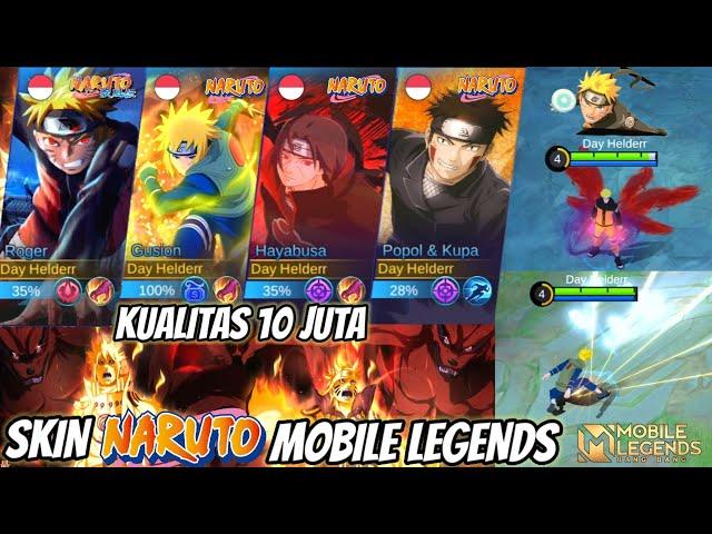 REVIEW SEMUA SKIN NARUTO MOBILE LEGENDS ! INI SKIN ANIME TERBAGUS YG PERNAH ADA KUALITAS 10 JUTA