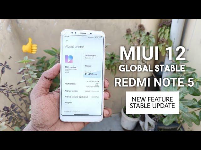 MIUI 12 Global Stable Update For Redmi Note 5 | MIUI 12.0.2.0 Update New Features & Change