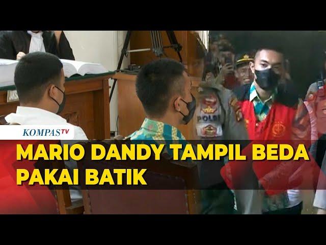 Mario Dandy Tampil Pakai Batik di Sidang Lanjutan Penganiayaan David