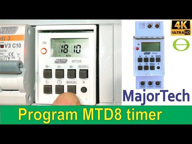 How to program a Majortech Digital Timer MTD8