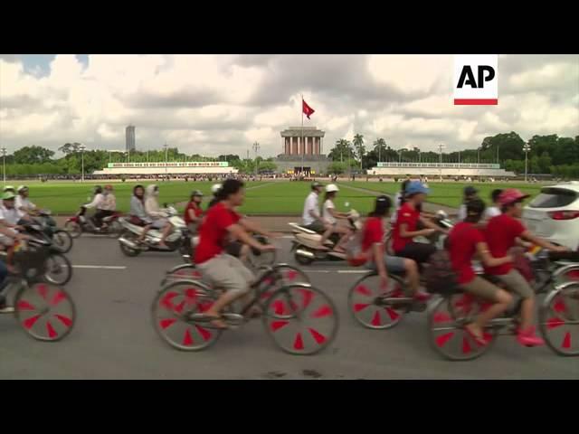 Hundreds join cycling rally to show support for gay rights and same sex marriage