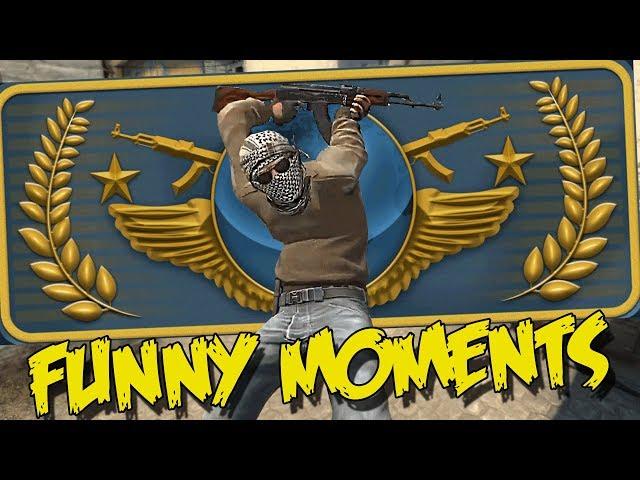 CS:GO FUNNY MOMENTS - THE WORST GLOBAL ELITE EVER, WALLHACK ENABLED