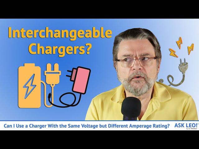 Can I Use a Charger With the Same Voltage but Different Amperage Rating?