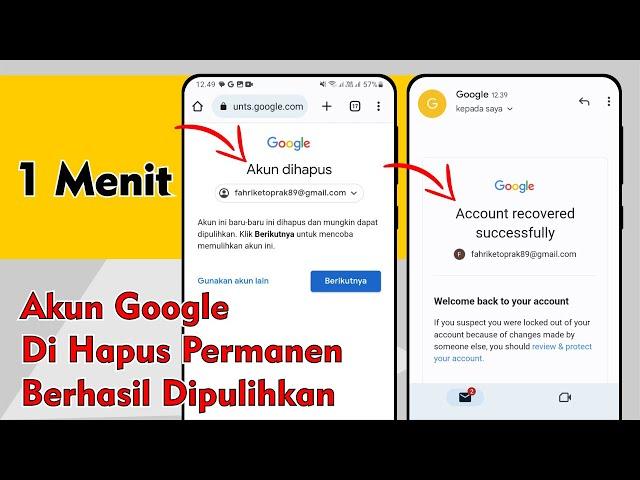 Cara Memulihkan Akun Google Yang Dihapus Permanen