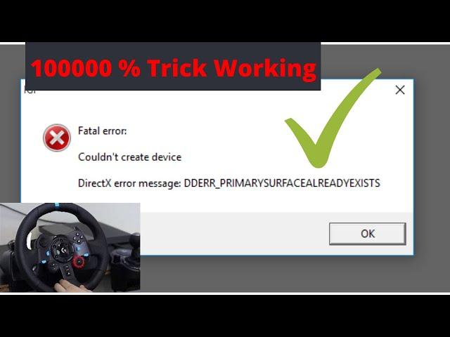 Fatal Error.. How to solve the error of directx message on project IGI