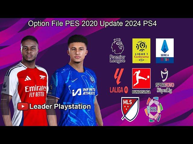 Option File PES 2020 Update 2024 V6 PS4