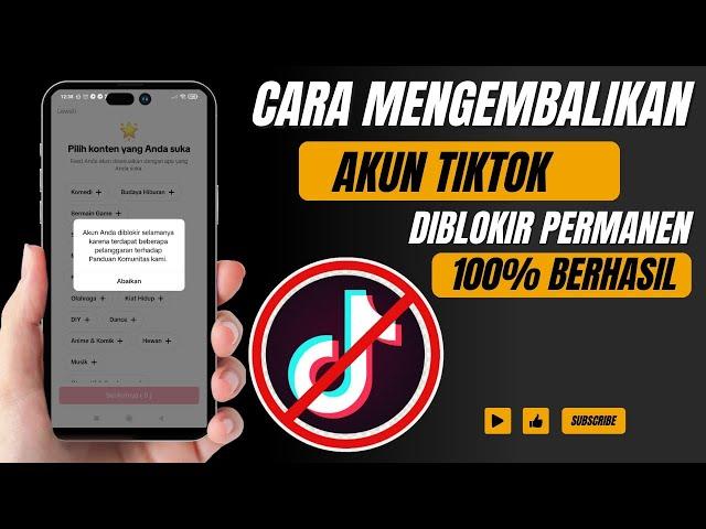 Cara mengembalikan Akun Tiktok Yang Diblokir Permanen