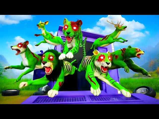 Zombie Animals Truck Transport: Forest Animals Epic Rescue and Escape Adventure!