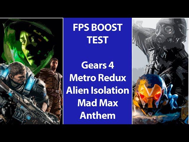 Xbox Series | FPS BOOST | Testing Gears 4, Anthem, Metro Redux, Alien Isolation & Mad Max