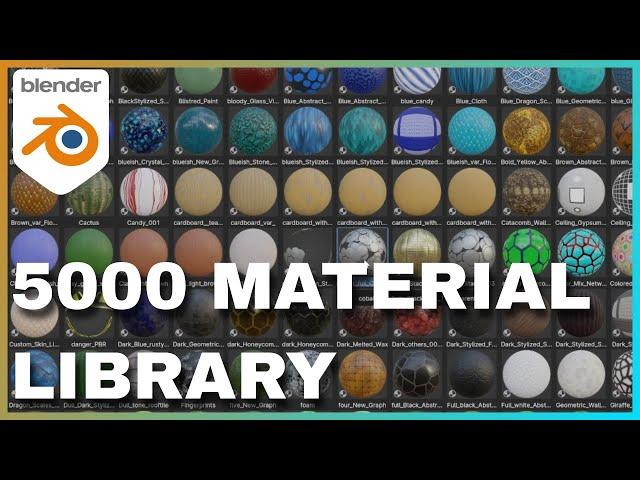 Massive Texture based Material Library in Blender Download