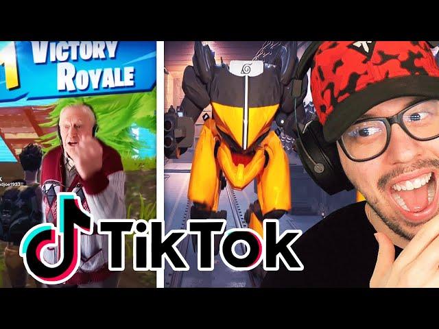 REACTING TO FORTNITE TIKTOKS! (Funny)