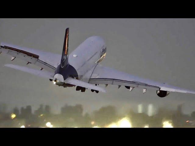 A380 Hits Wake Turbulence On Takeoff