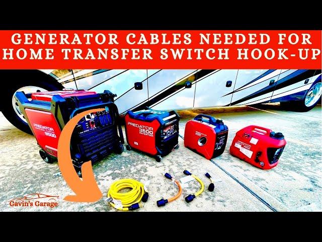 How to connect a Generator to your home Transfer Switch, Generator Adapters needed for Back-Up power