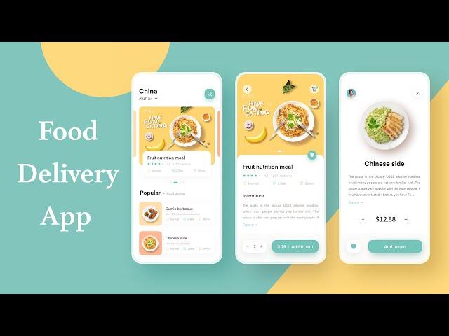 Flutter E-commerce App With Backend | Food Delivery App  | Part 1