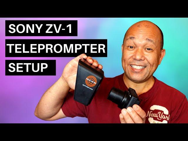 Use a Sony ZV1 with a Teleprompter! | G7x and Rx100 too!