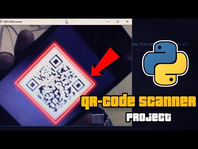 Python project : Real-time QRCODE scanner using webcam