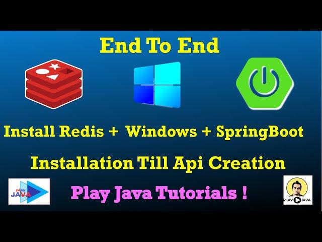 End To End Redis Install 2023 Spring Boot API Creation | Redis Spring Boot From Scratch | Redis