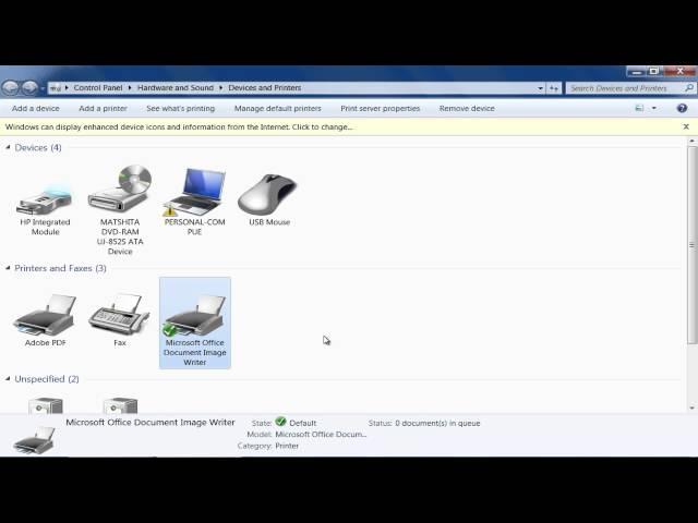 How to Set Default Printer in Windows 7