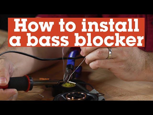 How to install a bass blocker capacitor for car speakers | Crutchfield