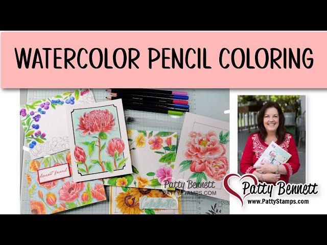 Watercoloring with Watercolor Pencils / Nature's Paintings Kit / Stampin' Up!