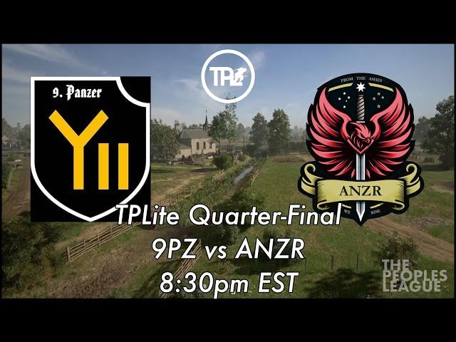 Competitive Hell Let Loose | TPLite Quarter-Finals | ANZR vs 9PZ | Utah | Admin Cam & Live Stream